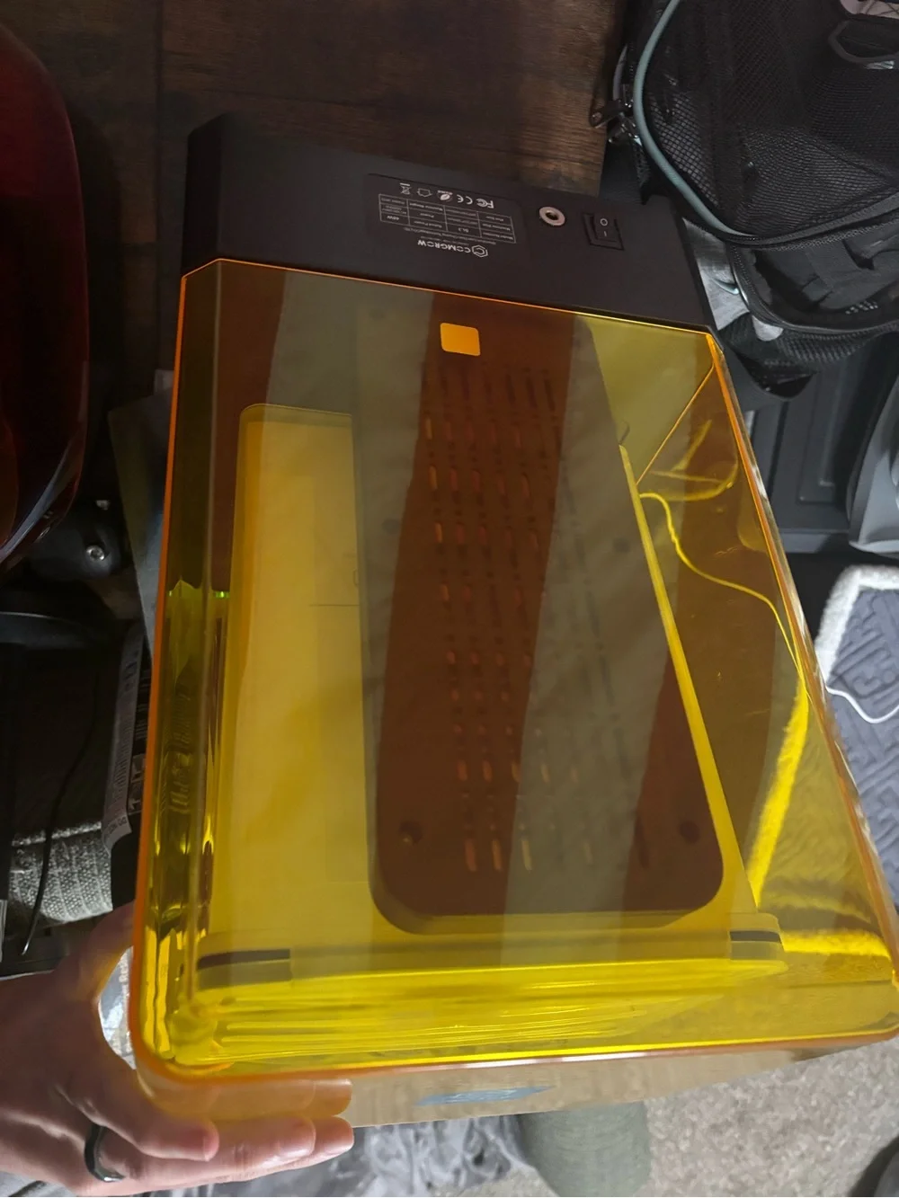 Yellow Resin 3D Printer with Curing Station